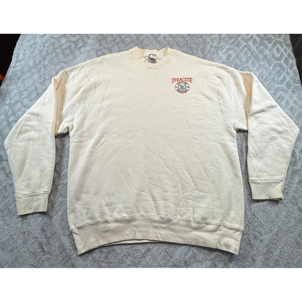 VTG Syracuse University Sweatshirt Mens XL Crewneck Fruit of the Loom Heavy Cott